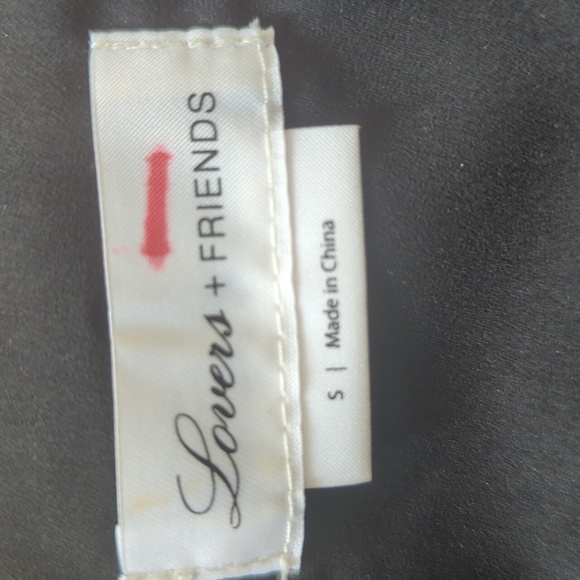 Lovers + Friends Goldie Metallic Sequin Tie Front Top S - Picture 15 of 15